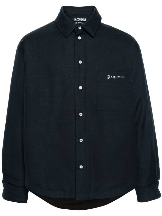 La Chemise Boulanger Viscose Long Sleeve Shirt Navy - JACQUEMUS - BALAAN 2