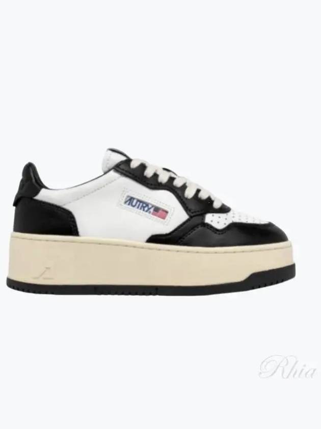 PTLW WB01 Medalist Platform Leather Sneakers - AUTRY - BALAAN 1