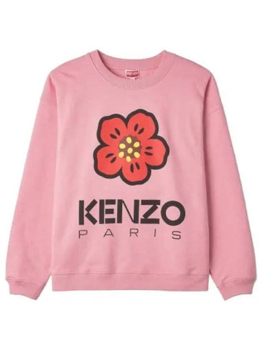 Balk Flower Sweatshirt Rose - KENZO - BALAAN 1