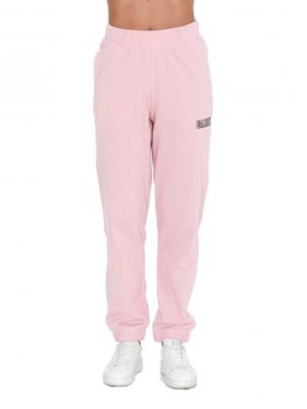 Side Logo Cotton JoGGer Track Pants Pink - GANNI - BALAAN 2