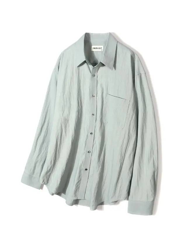 Blending Washing Soft RN Shirt Blue - INDUST - BALAAN 7