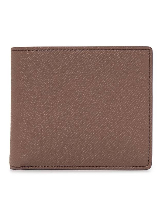 Stitched Bifold Leather Half Wallet Brown - MAISON MARGIELA - BALAAN 1