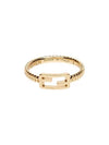 Link Chain Baguette Ring Gold - FENDI - BALAAN 1