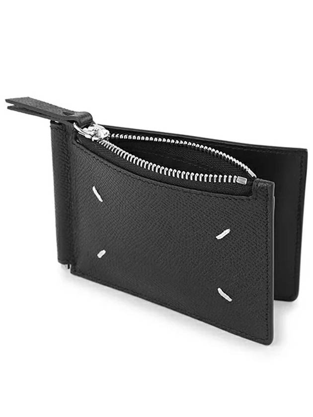 Stitch Money Clip Card Wallet Black - MAISON MARGIELA - BALAAN 5