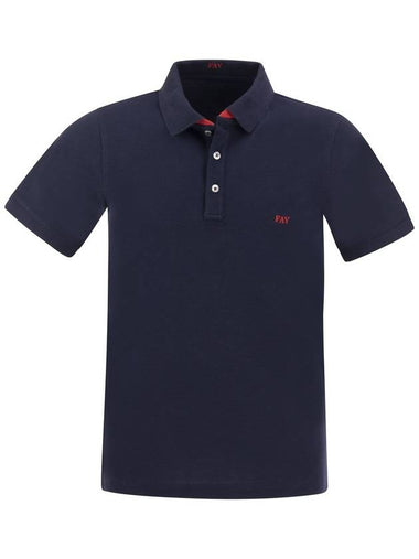 Stretch polo shirt - FAY - BALAAN 1