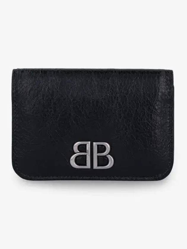 BB Logo Business Card Wallet Black - BALENCIAGA - BALAAN 2