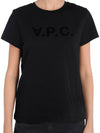 VPC Logo Organic Cotton Short Sleeve T-Shirt Black - A.P.C. - BALAAN 7