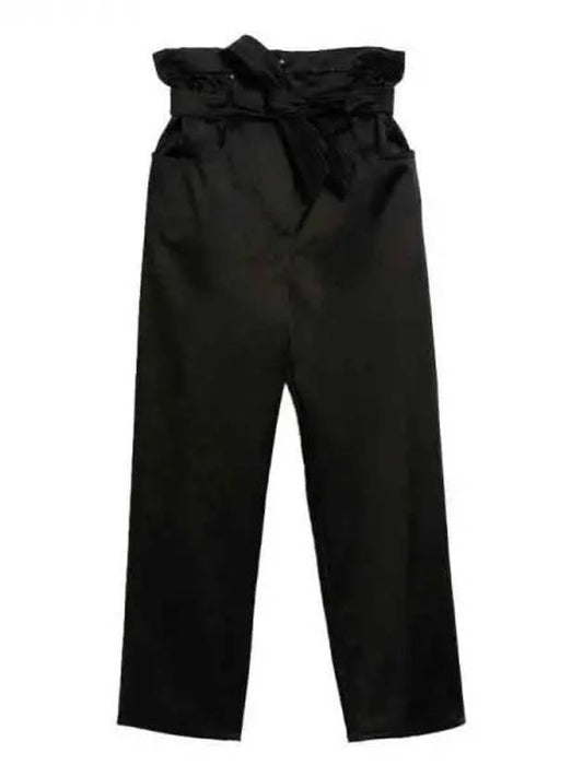 LEGNO Belted Satin Pants 270599 - MAX MARA - BALAAN 1