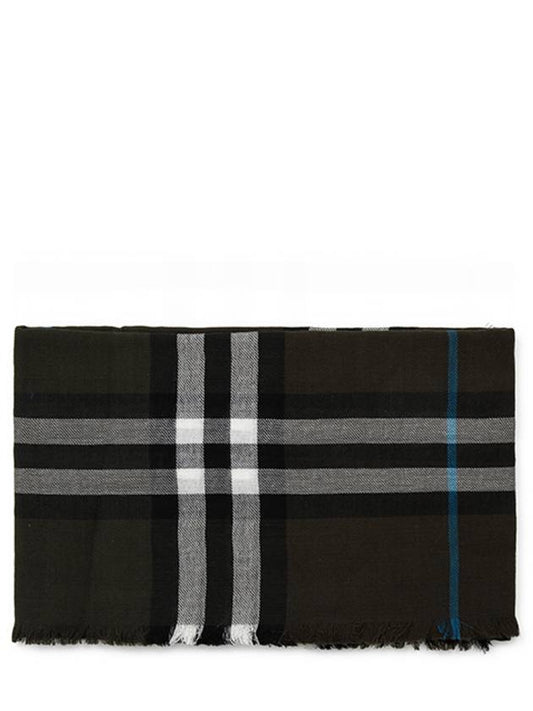 Check Wool Scarf Brown - BURBERRY - BALAAN 2