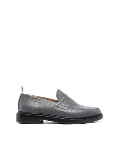 Classic Leather Penny Loafers Grey - THOM BROWNE - BALAAN 2