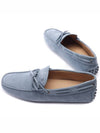 Gommino Nubuck Driving Shoes Blue - TOD'S - BALAAN 7