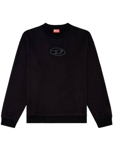 S Boxt OD Cut Out Oval D Logo Sweatshirt Black - DIESEL - BALAAN 1