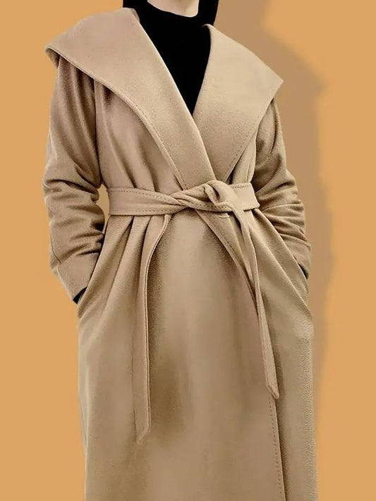 Bdanton Virgin Wool Single Coat Camel - MAX MARA - BALAAN 2