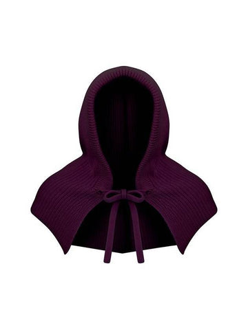 Pure Cashmere 100 Balaclava Purple - PEOPLE OF THE WORLD - BALAAN 1