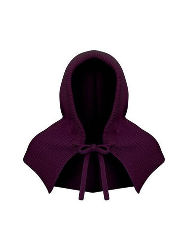 Pure Cashmere 100 Balaclava Purple - PEOPLE OF THE WORLD - BALAAN 1