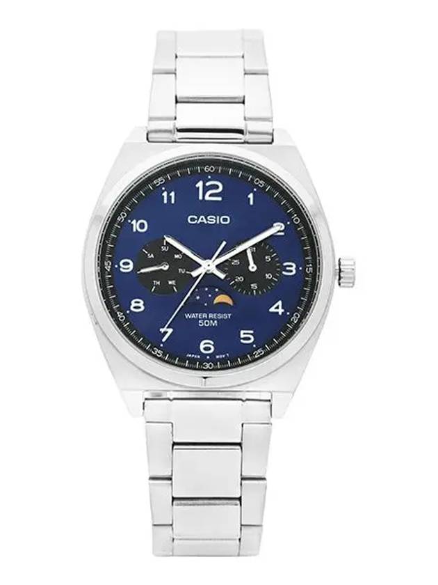 MTP M300D 2AVDF MTP M300D 2A Analog Moon Phase Metal Watch Men's Watch Men's Watch - CASIO - BALAAN 2