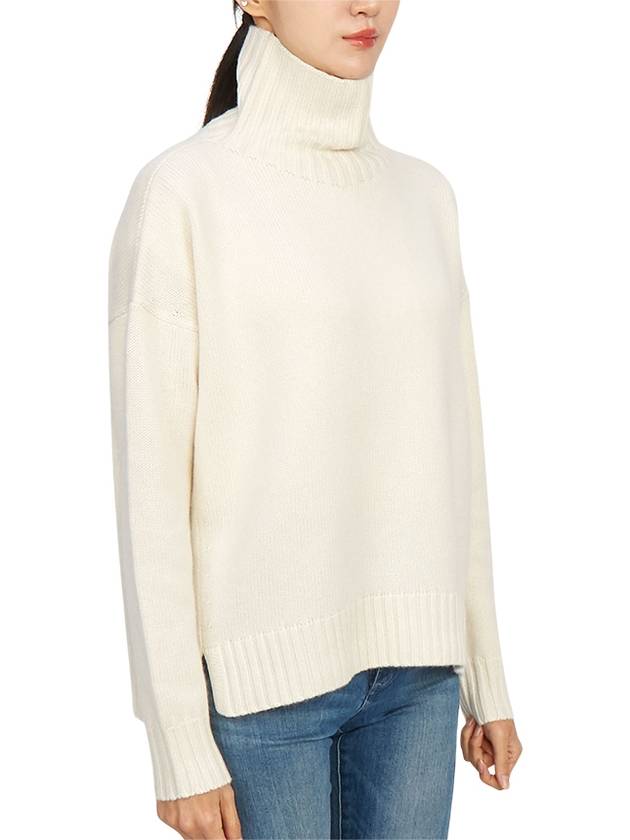 Gianna Cashmere Turtleneck Ivory - MAX MARA - BALAAN 4