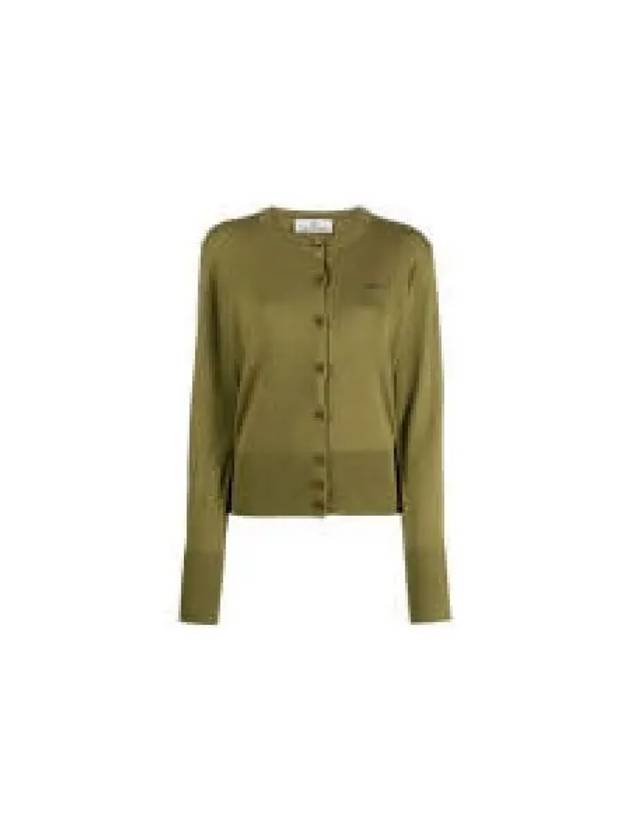 Bea Logo Cardigan Green - VIVIENNE WESTWOOD - BALAAN 2