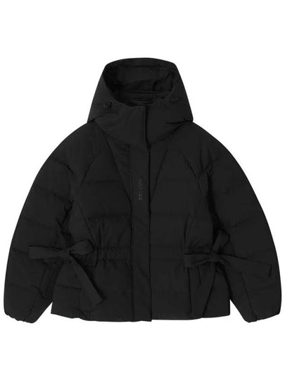 Tech Seersucker Oversized Padding Black - GANNI - BALAAN 2