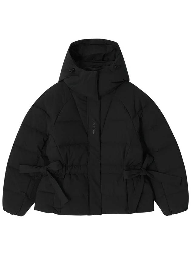 Tech Seersucker Oversized Padding Black - GANNI - BALAAN 3