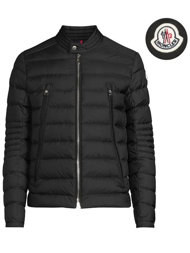 AMIOT Biker Padded Jacket Black 1A00115 68352 999 - MONCLER - BALAAN 1