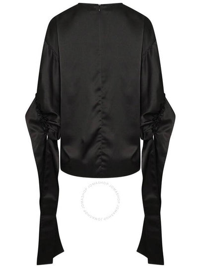 JW Anderson Ladies Black Tab Sleeve Top, Brand Size 8 UK (US Size 4) - JW ANDERSON - BALAAN 2