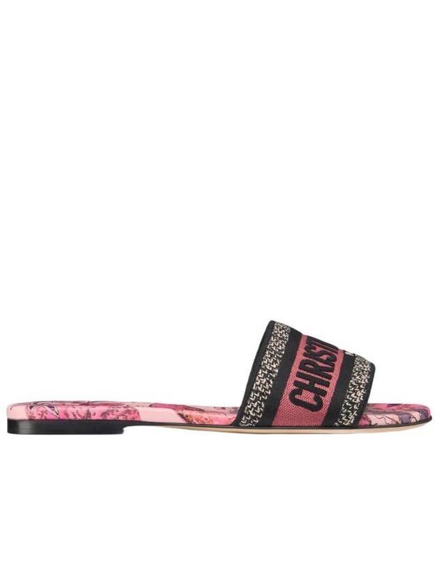 Dway Toile de Jouy Voyage Slippers Indie Pink - DIOR - BALAAN 1