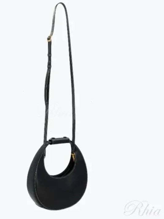 Women's Mini Moon Leather Tote Bag Black - STAUD - BALAAN 2