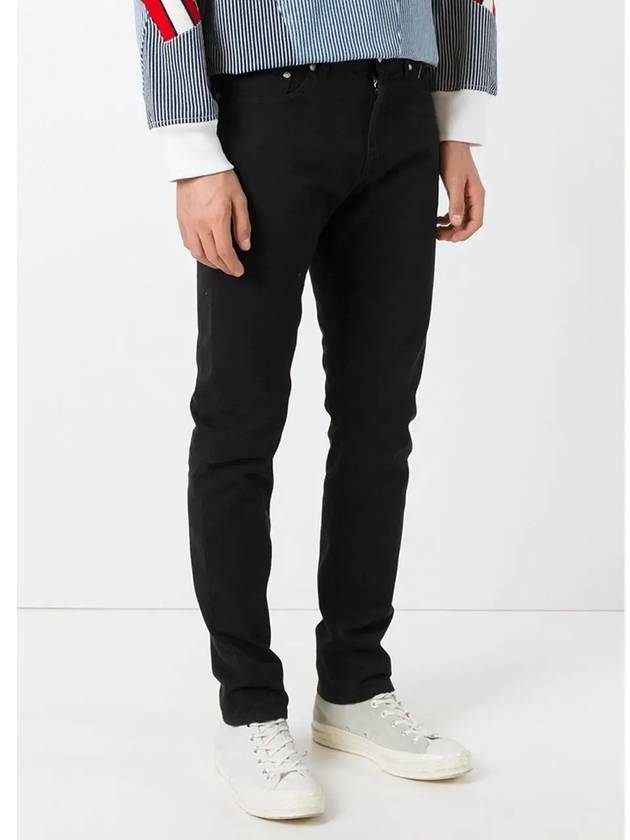 11th Anniversary Back Logo Regular Fit Black Jeans 2240MP10LX 174288 99 - MSGM - BALAAN 3