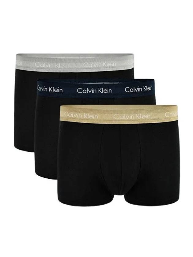 Low Rise Briefs 3 Pack Black - CALVIN KLEIN - BALAAN 1