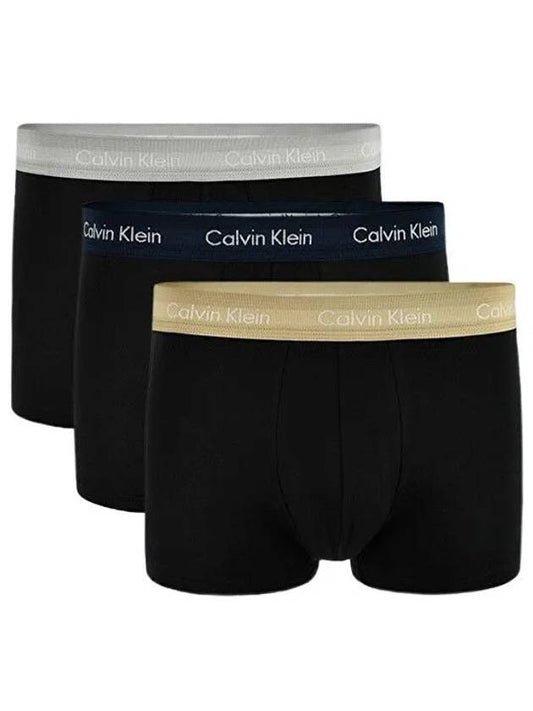 Men's CK Logo 3 Pack Briefs Black - CALVIN KLEIN - BALAAN 1