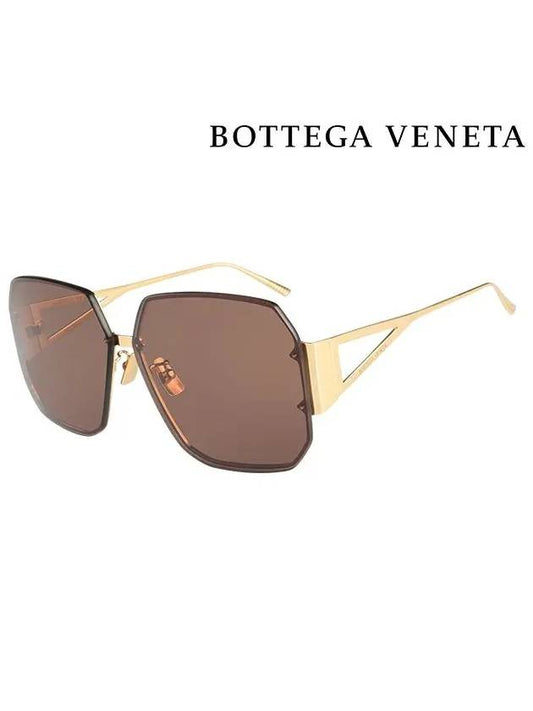 Eyewear Geometric Sunglasses Brown - BOTTEGA VENETA - BALAAN.