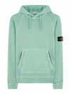 Men's Wappen Patch Sweat Hoodie Green - STONE ISLAND - BALAAN 1