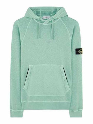 Men's Wappen Patch Sweat Hoodie Green - STONE ISLAND - BALAAN 1