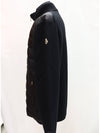 Men s Padded Wool Cardigan Black - MONCLER - BALAAN 5