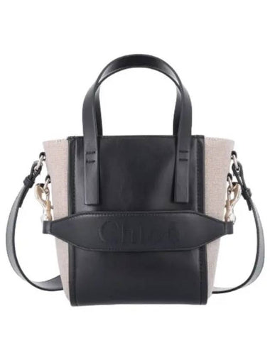 Sense Logo Small Tote Bag Black - CHLOE - BALAAN 1