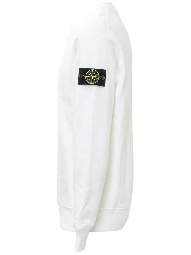 Men's Wappen Patch Sweatshirt White - STONE ISLAND - BALAAN 5