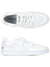 Men's Lace Up Calfskin Low-Top Sneakers Optic White - CELINE - BALAAN 5