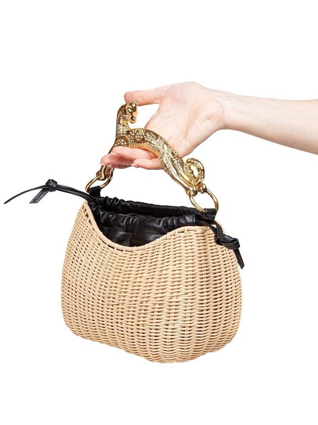 Lanvin Raffia And Leather Handbag - LANVIN - BALAAN 2