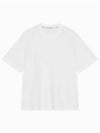 Jeans Institutional Logo Overfit Short Sleeve T-Shirt White - CALVIN KLEIN - BALAAN 1