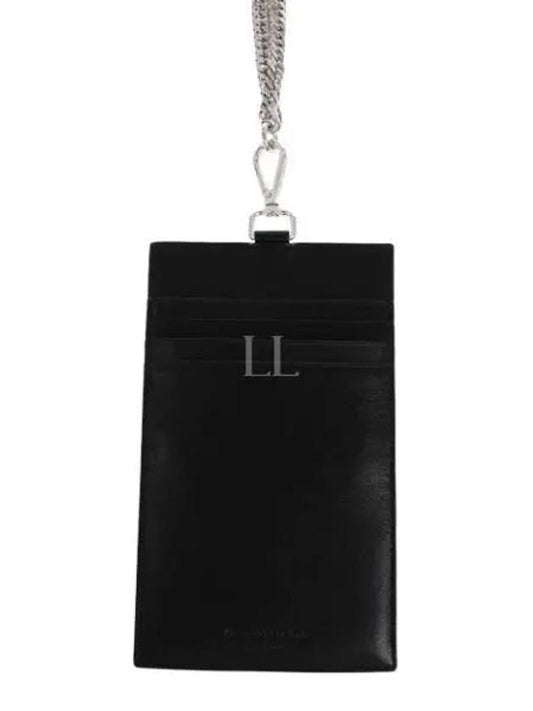 Chain Strap Leather Phone Case Black - ALEXANDER MCQUEEN - BALAAN 2