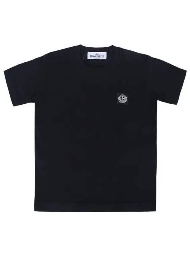 Kids Logo Patch Short Sleeve T-Shirt Black - STONE ISLAND - BALAAN 2