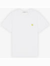 Monochrome Fox Head Patch Short Sleeve T-Shirt White - MAISON KITSUNE - BALAAN 2