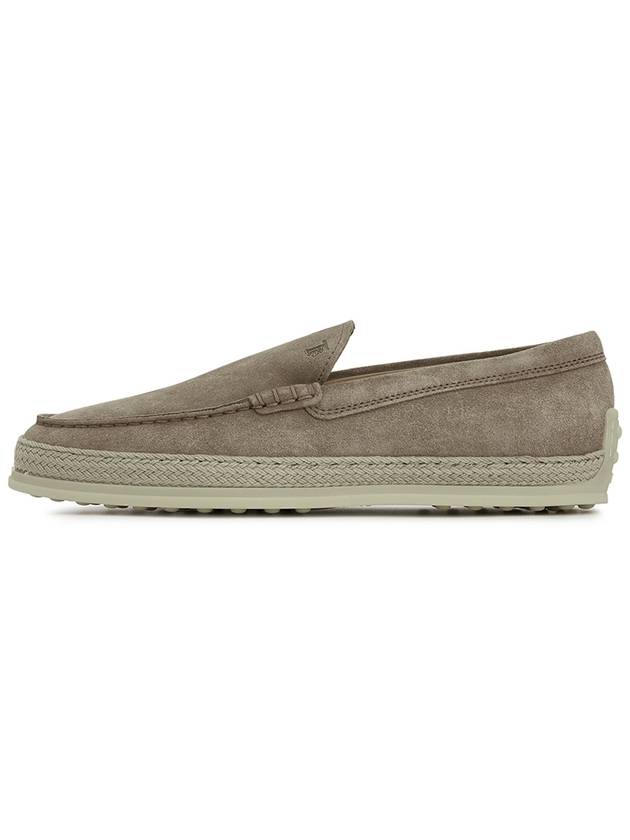 Men's Suede Slip-ons Loafers Beige - TOD'S - BALAAN 5