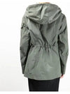 Women s logo patch LEANDRO hooded jacket 1A00133 549P3 92E - MONCLER - BALAAN 7