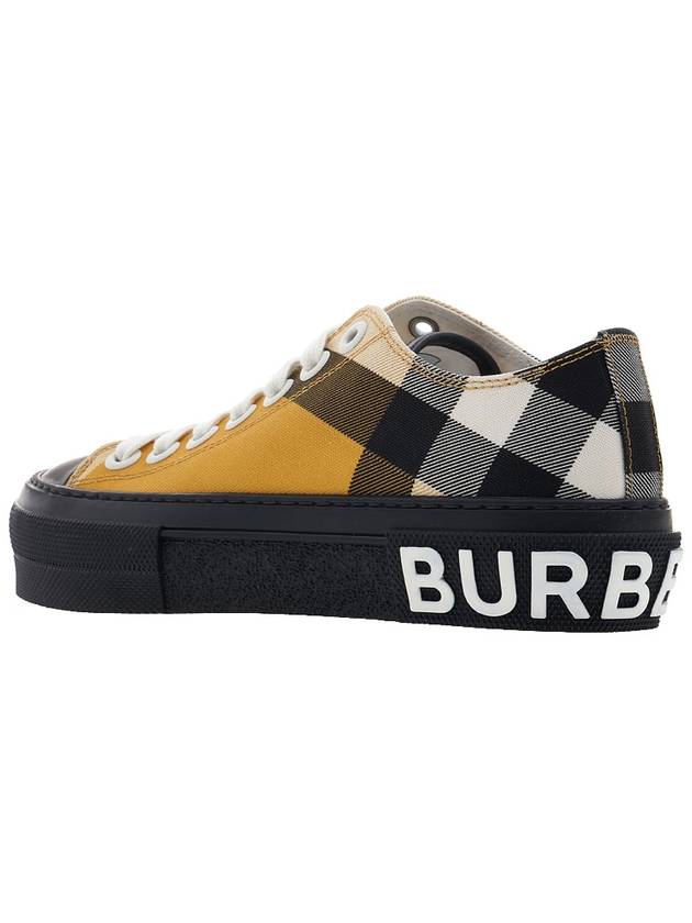 Jack Logo Check Low Top Sneakers Yellow - BURBERRY - BALAAN 4