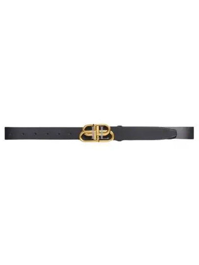 BB Logo Leather Belt Black - BALENCIAGA - BALAAN 2