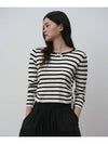 Striped shirring knit White - THE GREEN LAB - BALAAN 5