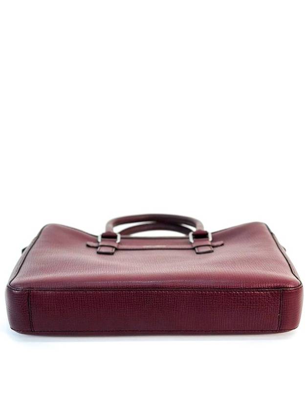 OS DG Men s Leather Briefcase Tote Bag Burgundy - DOLCE&GABBANA - BALAAN 4