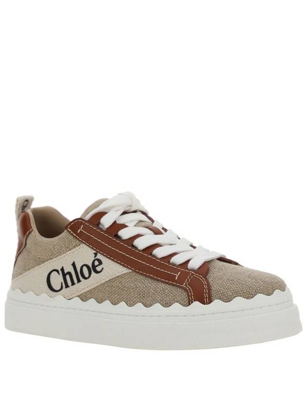 Lauren Leather Converse Low Top Sneakers Brown - CHLOE - BALAAN 3